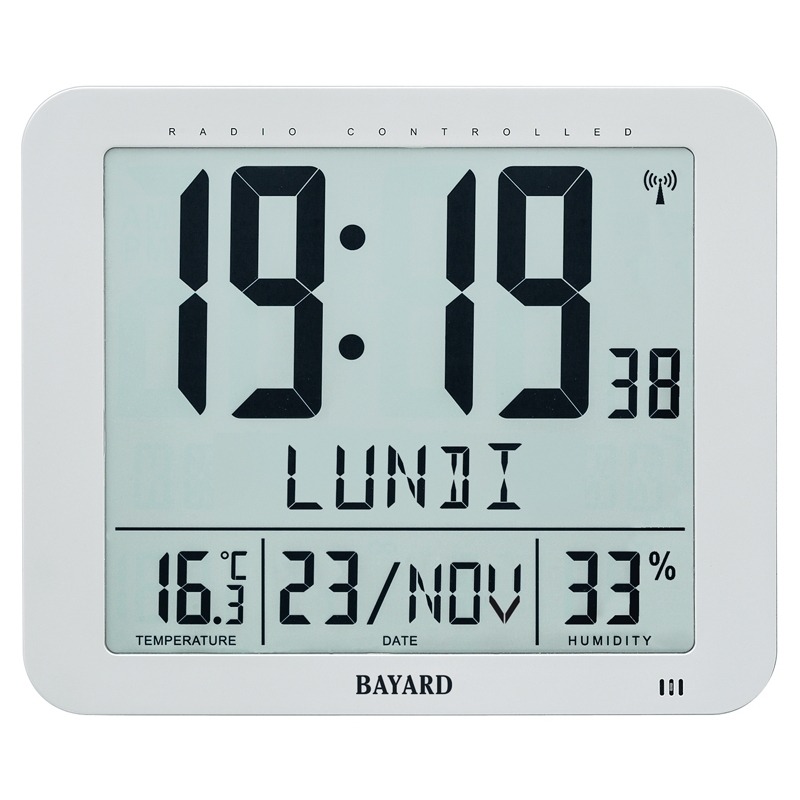 Horloge digitale radio pilotée Bayard KW93.19 