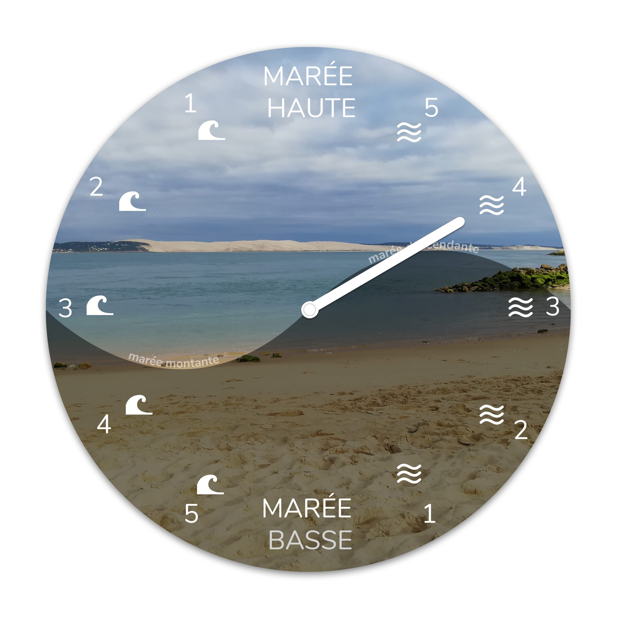 Horloge de bureau personnalisée avec votre photo